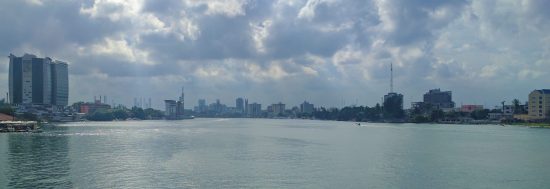 Lagoon, Nigeria. Ikoyi and Victoria Island