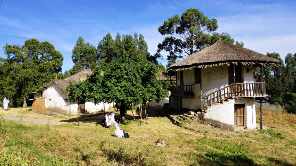 Addis Ababa - The Imperial Palace of Emperor Menelik II on Entoto Hill.  Unlike his successor, Haile Selassie, Menelik II did not spend money on lavish palaces or a high-flying lifestyle
