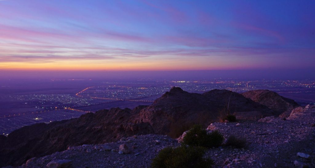 Night in Al Ain, from Jebel Hafeet