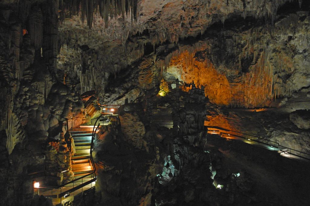 Cuevas de Nerja -  a vast and colourfully lit network of caves in the hills behind Nerja