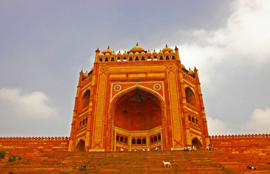 The Buland Darwaza, in Fatehpur Sikri. The world's highest gateway. Built in 1602 to commemorate the victory of Mughal emperor Akbar over Gujarat