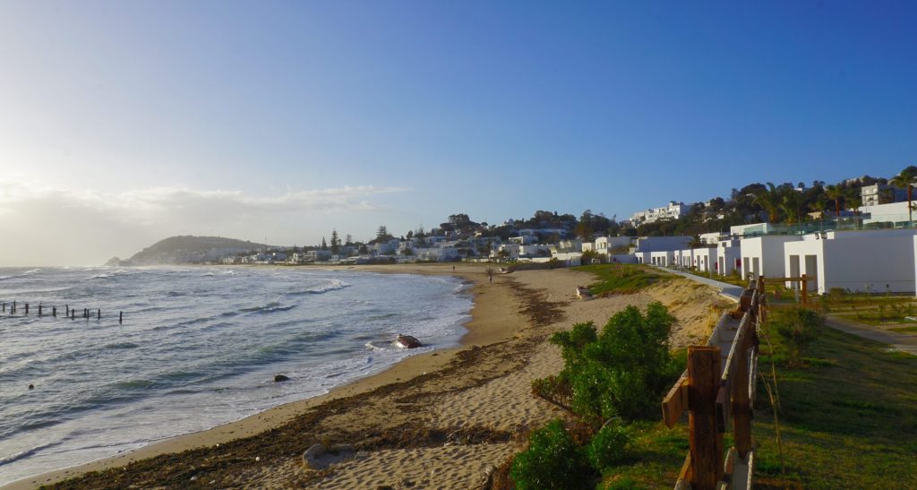 Sunrise over La Marsa, in Tunis