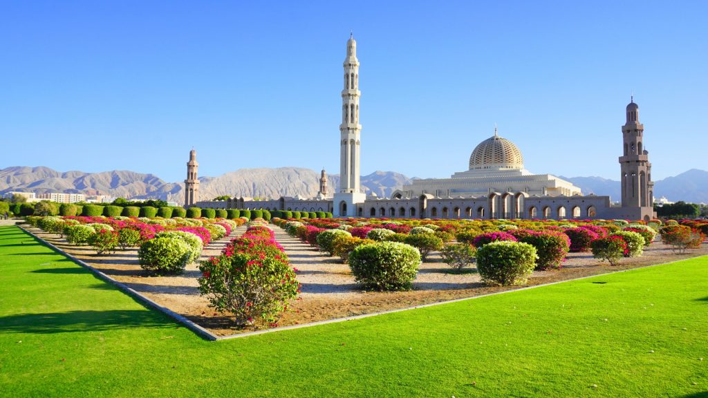 Sultan Qaboos Mosque in Muscat, Oman