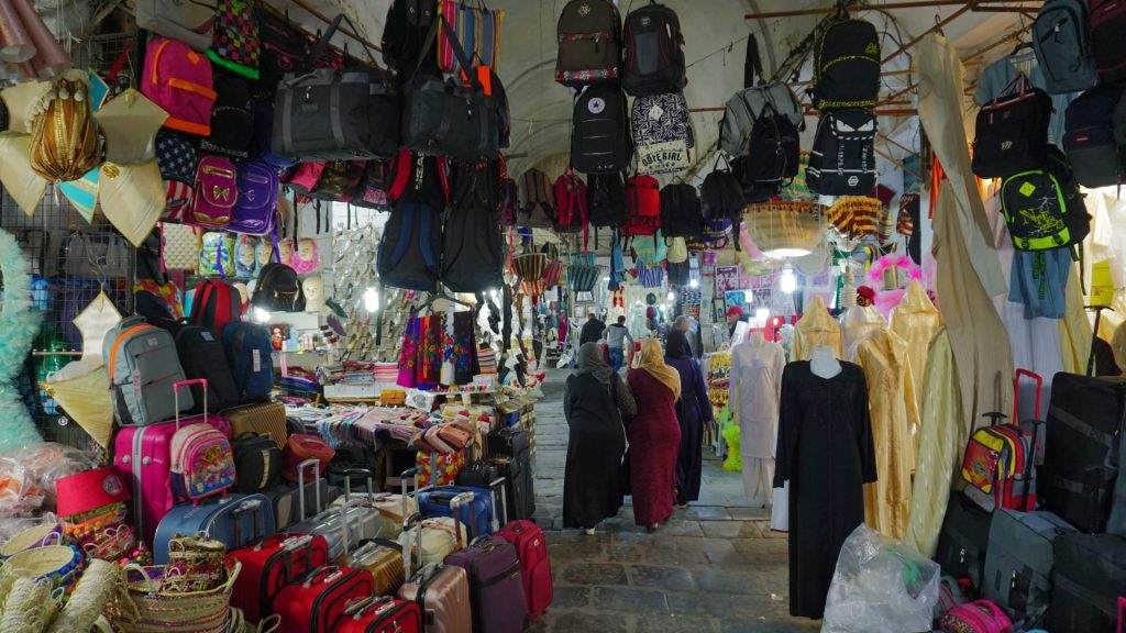Tunis. The Medina. Vibrant and colourful, with just about anything on display and for sale.