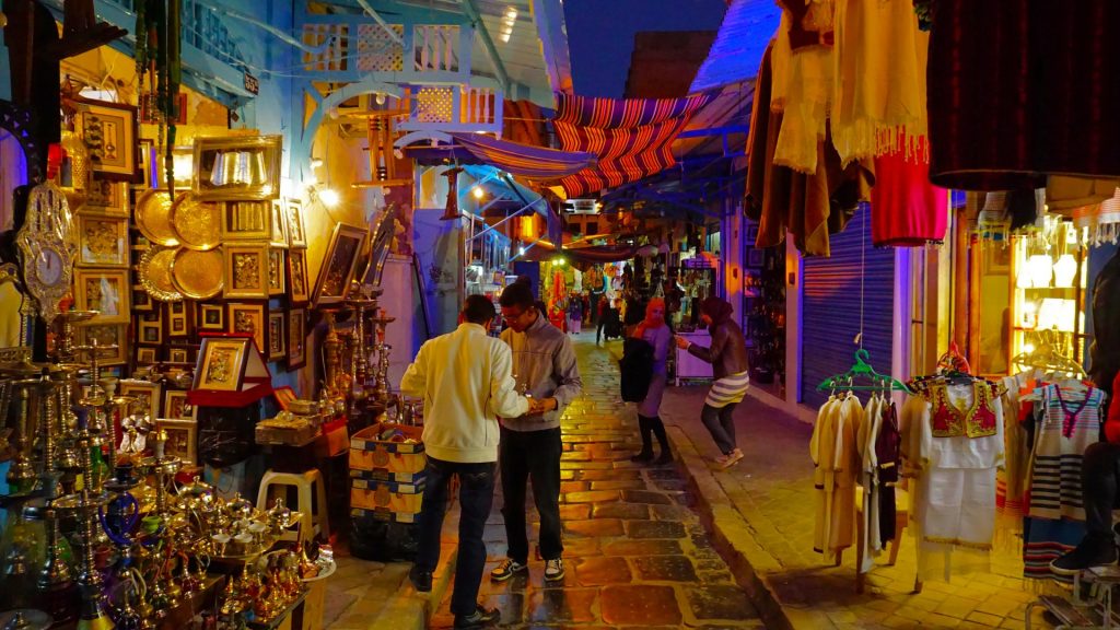 The Medina of Tunis in the late evening