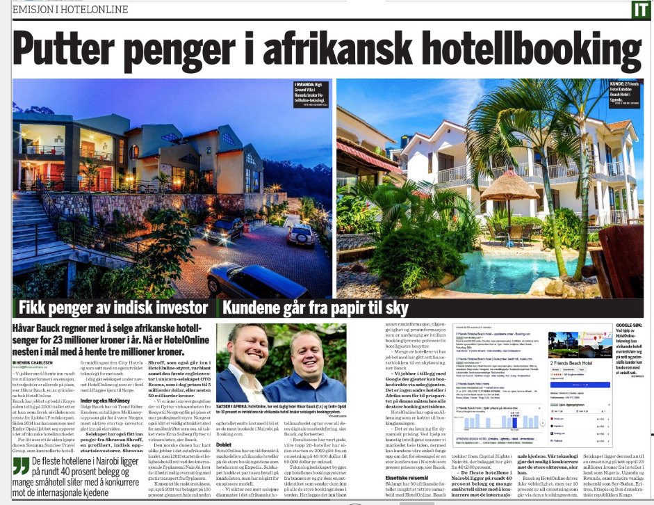 20190708 Finansavisen HotelOnline
