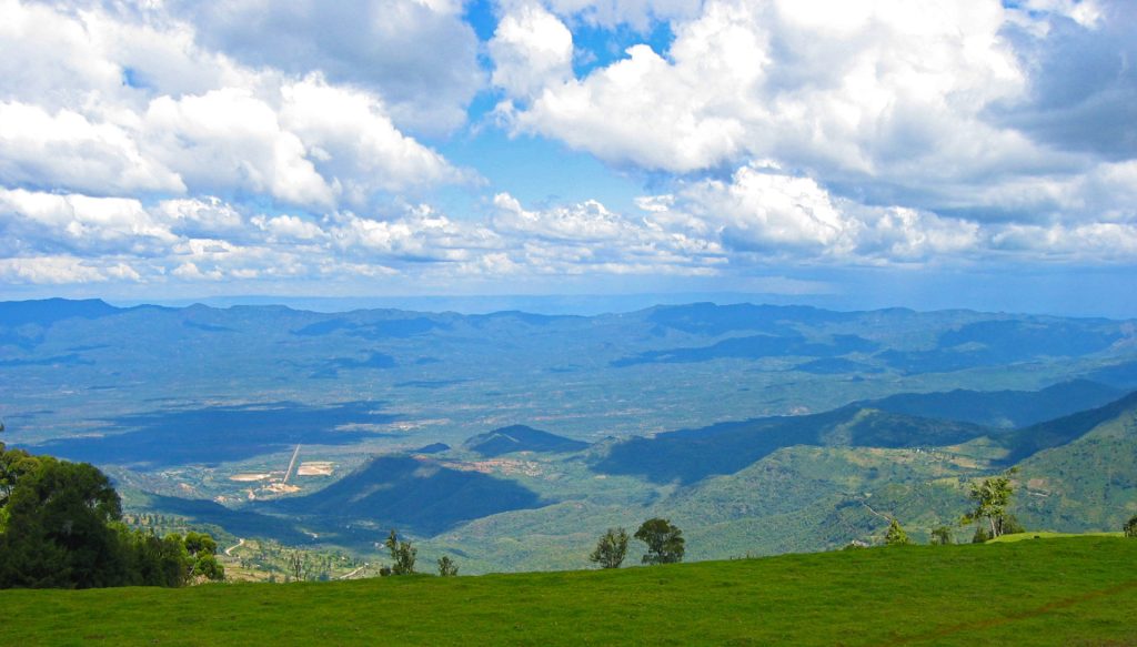 Eldama Ravine - View of the Rift Valley.  Picture taken in 2004