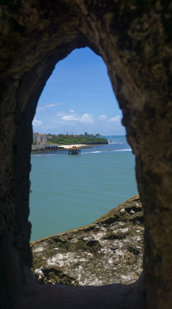 The view across to Nyali from Fort Jesus, Mombasa