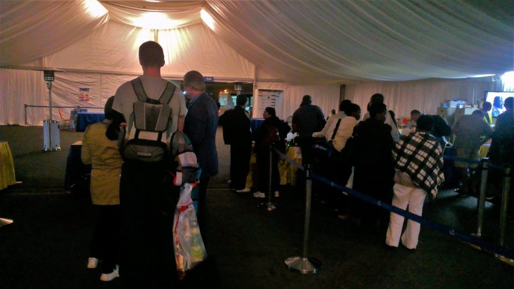 JKIA - makeshift tents after the fire