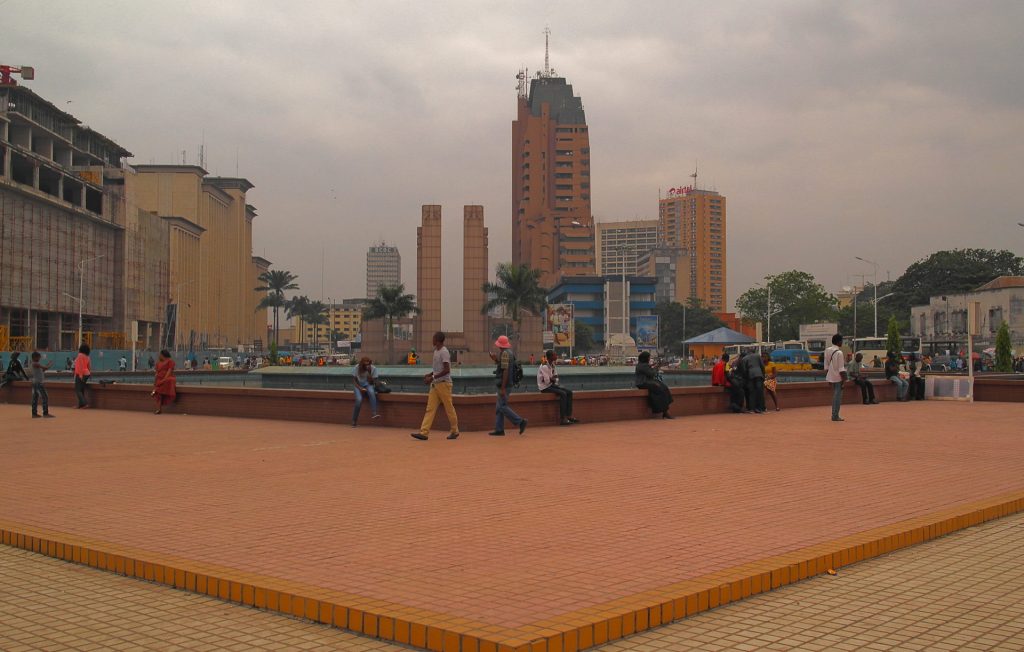 Kinshasa - Place du 30 Juin, at the end of the eponymous Boulevard