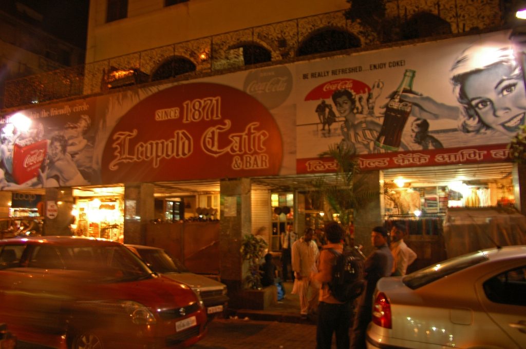 Leopold Cafe - the oldest car in Mumbai, and Shantaram's regular hangout place.