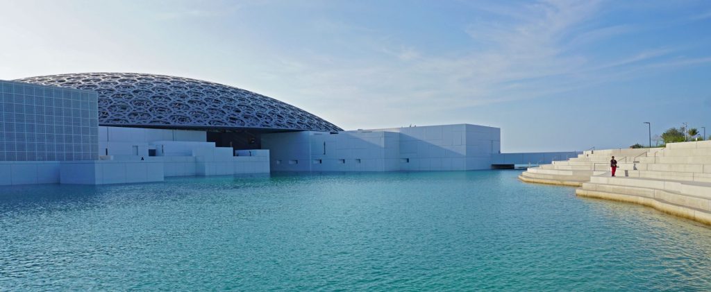 The Louvre in Abu Dhabi.  If you are an art lover or a history buff, then the Louvre is THE must-visit in Abu Dhabi