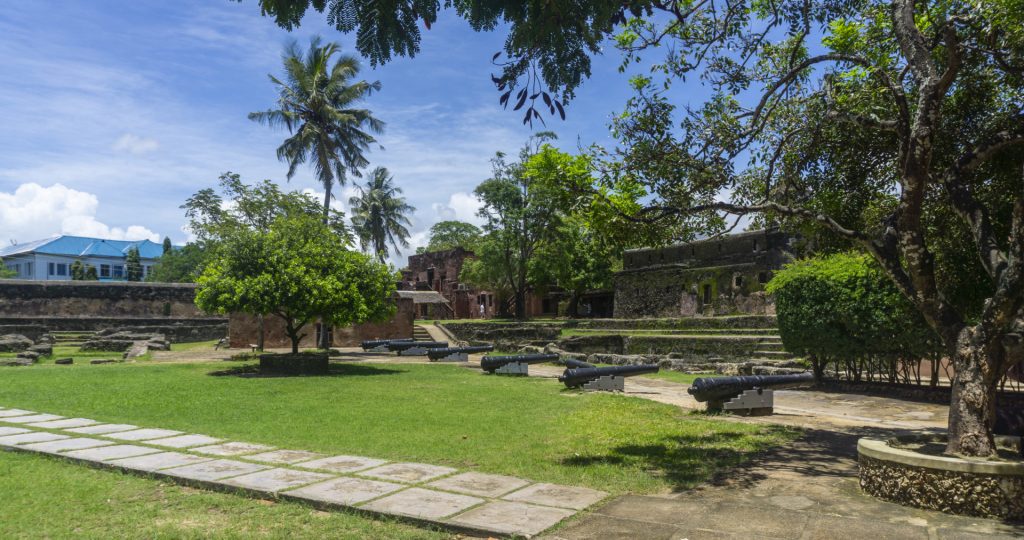 Inside Fort Jesus, Mombasa's grand historical landmark