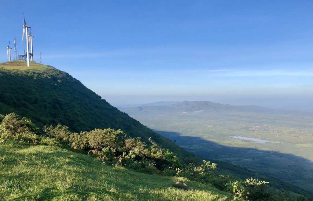 The Ngong Hills overlooking the Rift Valley