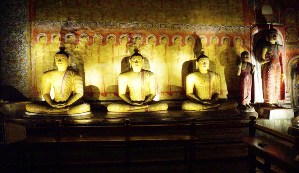 Dambulla Rock Temple, Sri Lanka - Sitting and Standing Buddhas
