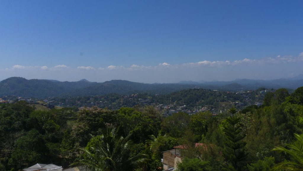 Kandy - Hantana Hill - View from Theva Restaurant