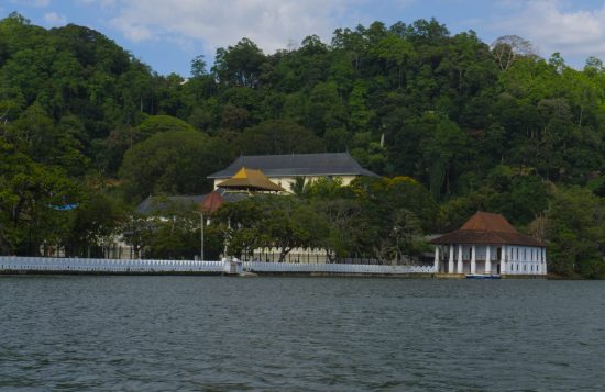 Kandy - Temple of the Sacred Tooth Relic, seen from the lake