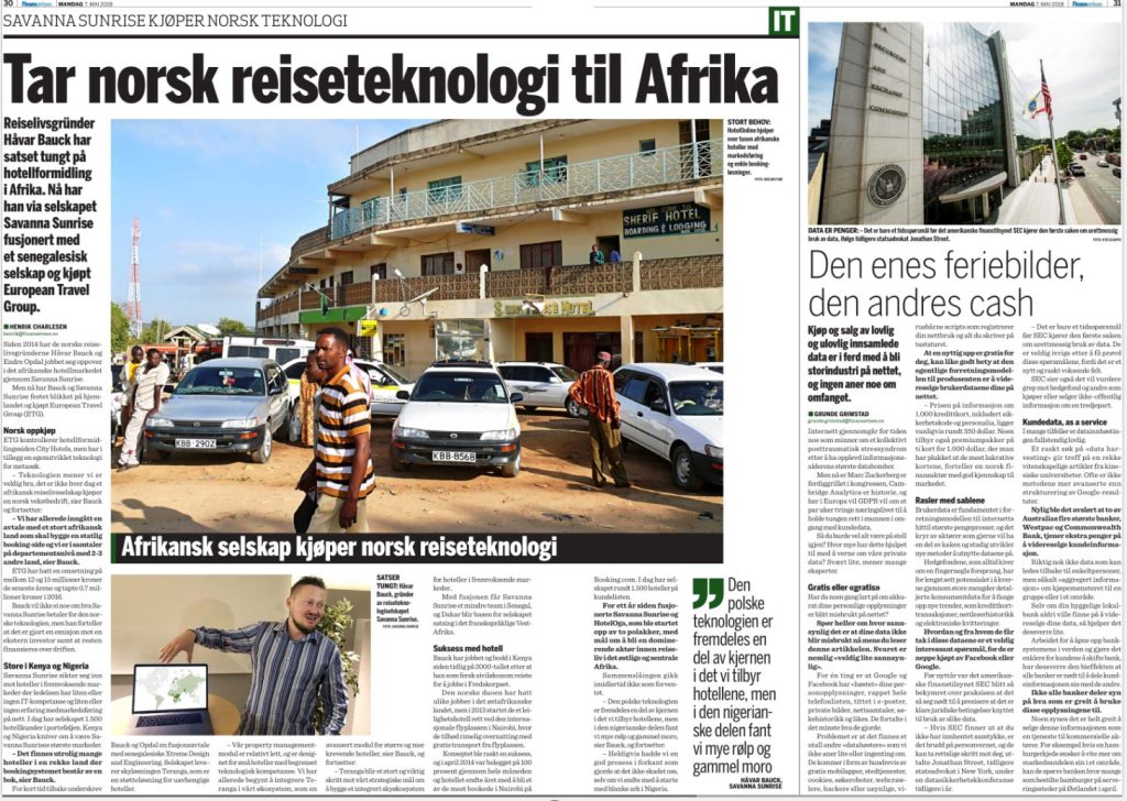 20180507 Finansavisen p30 31