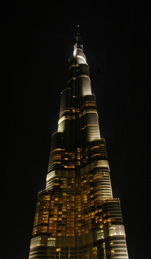 Burj Khalifa by night