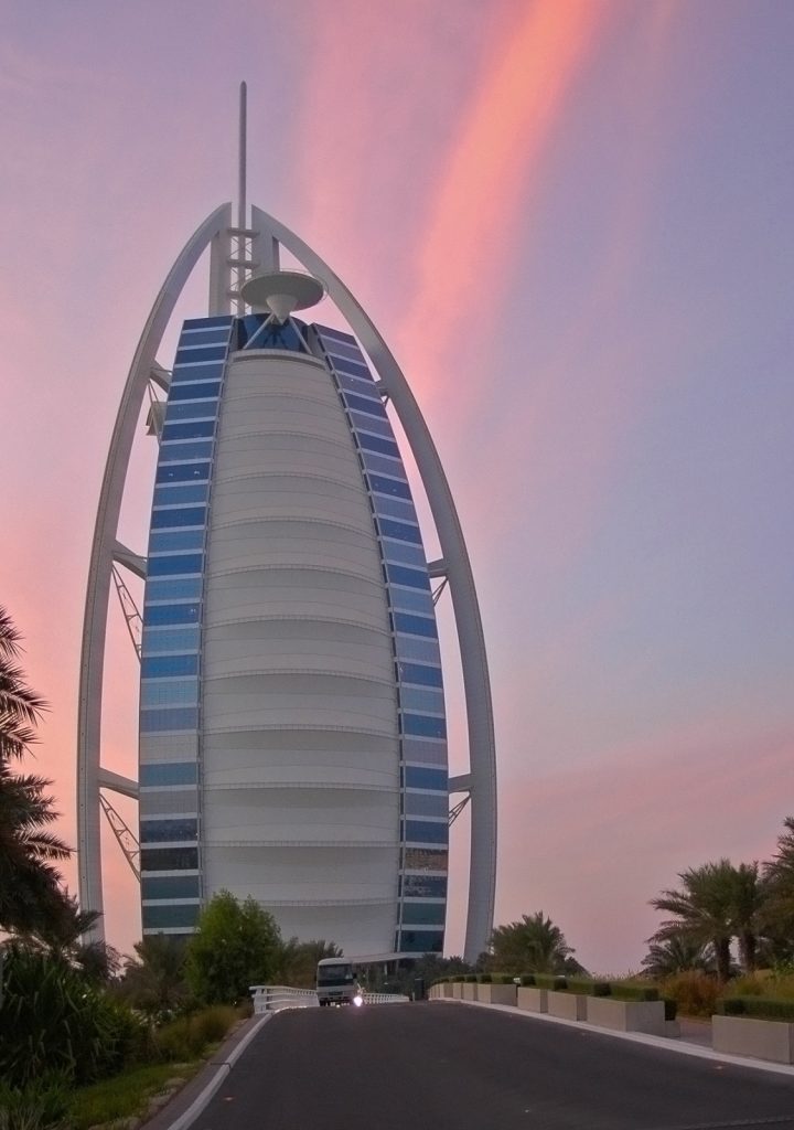 Burj al Arab - until the construction of Burj Khalifa, this used to be the icon of Dubai