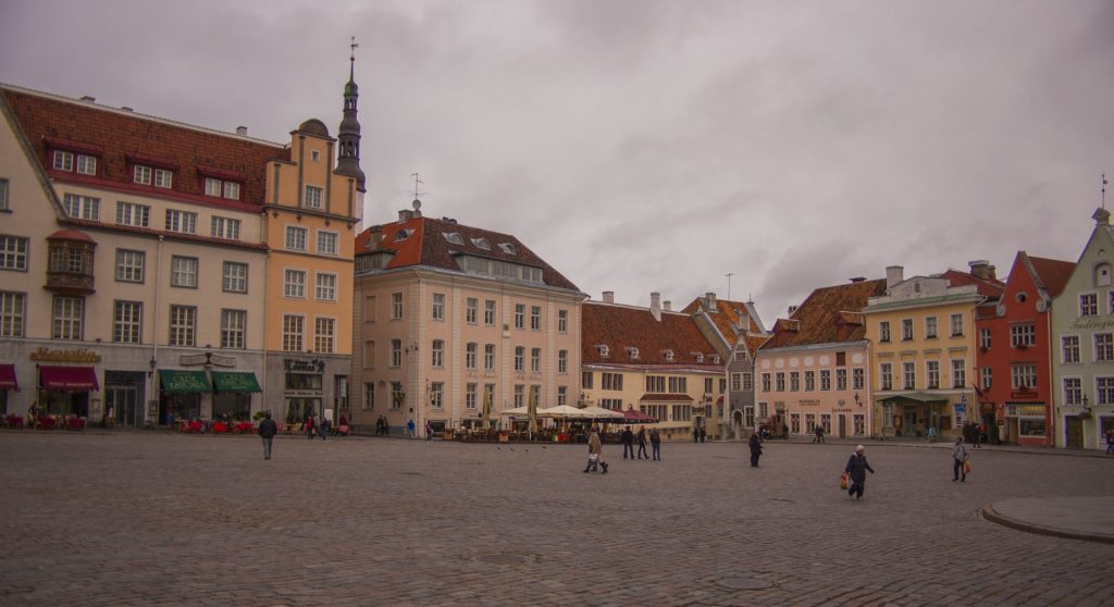 Tallinn – Old Town - Raekoja Plats, the main square in Tallinn Old Town