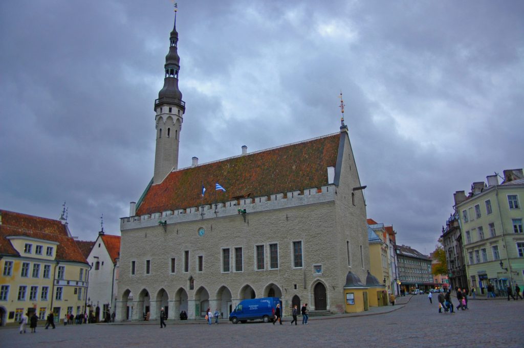 Tallinn – Old Town – The Town Hall, one of the main landmarks of Tallinn