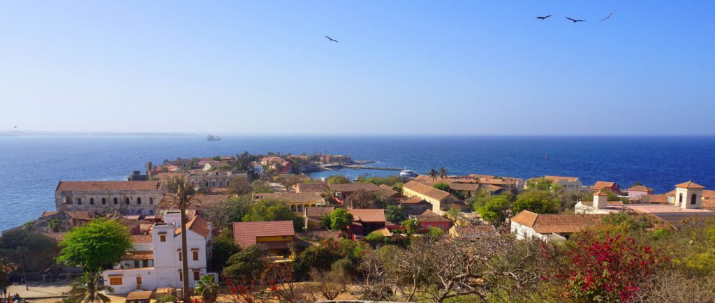 Ile de Gorée - The town of Gorée - view from the top of the hill