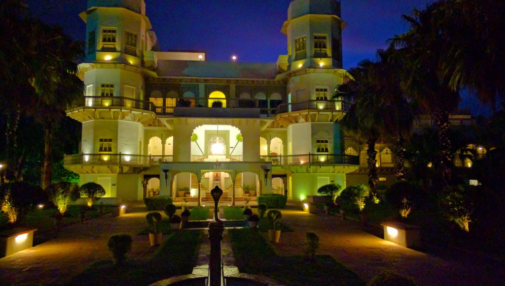 Usha Kiran Palace - a former royal residence in Gwalior, converted into a royal castle 